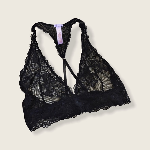 Savage X Fenty Intimates Sleepwear Savage X Fenty Black Lace Bralette Size L Poshmark